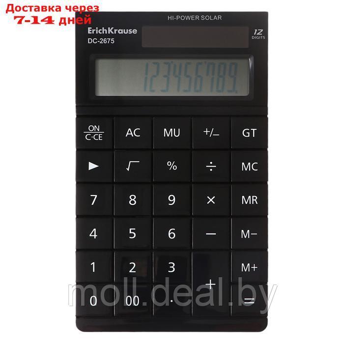 Калькулятор настольный 12-разрядов ErichKrause DC-2675 Classic, черный - фото 1 - id-p227079561