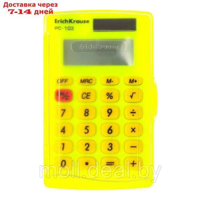 Калькулятор карманный 8-разрядов ErichKrause PC-103 Neon, желтый - фото 2 - id-p227079562