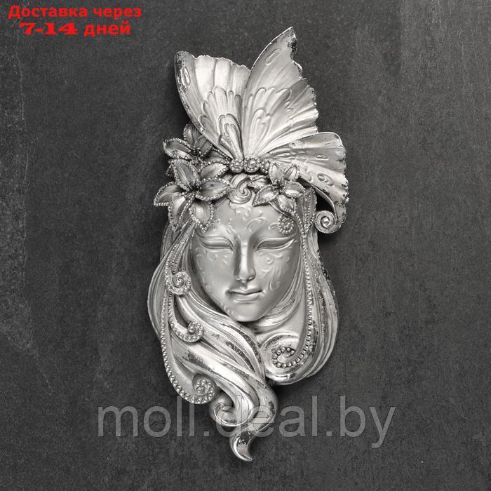 Подвесной декор "Венецианская маска №3" 32х15см, бронза - фото 2 - id-p227088509
