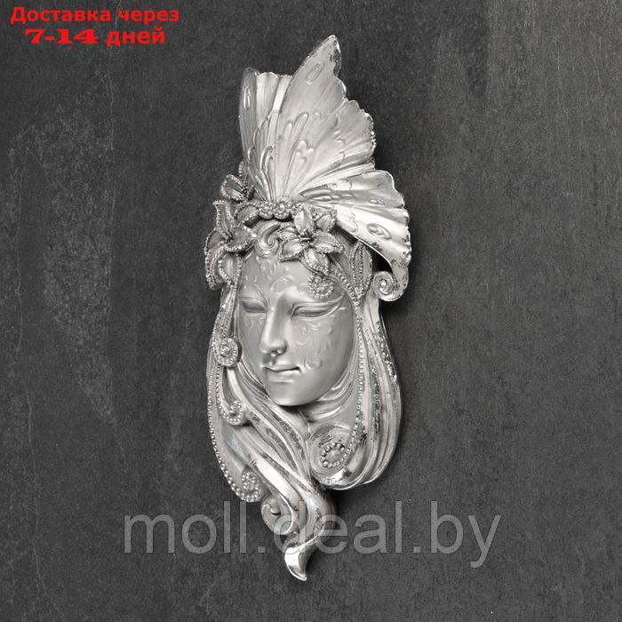 Подвесной декор "Венецианская маска №3" 32х15см, бронза - фото 3 - id-p227088509