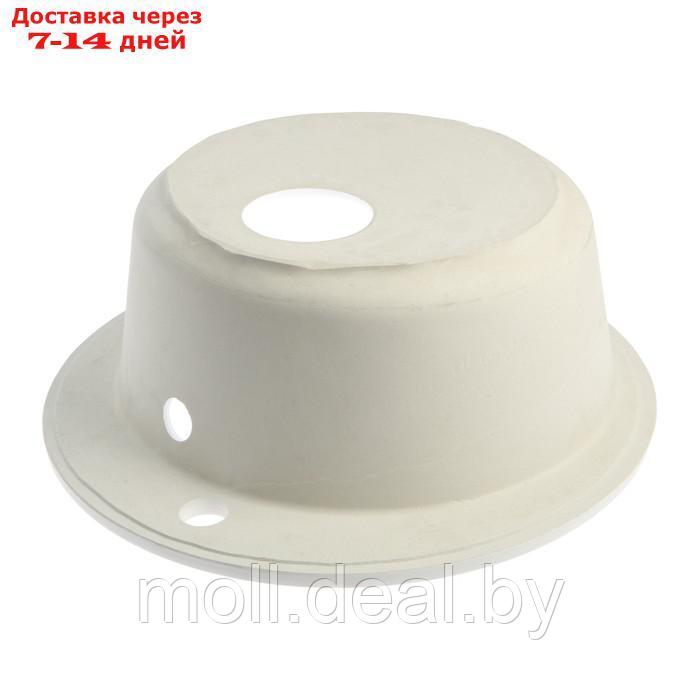Мойка для кухни из камня ZEIN 30/G31, d=475 мм, круглая, перелив, цвет белый - фото 3 - id-p227093514