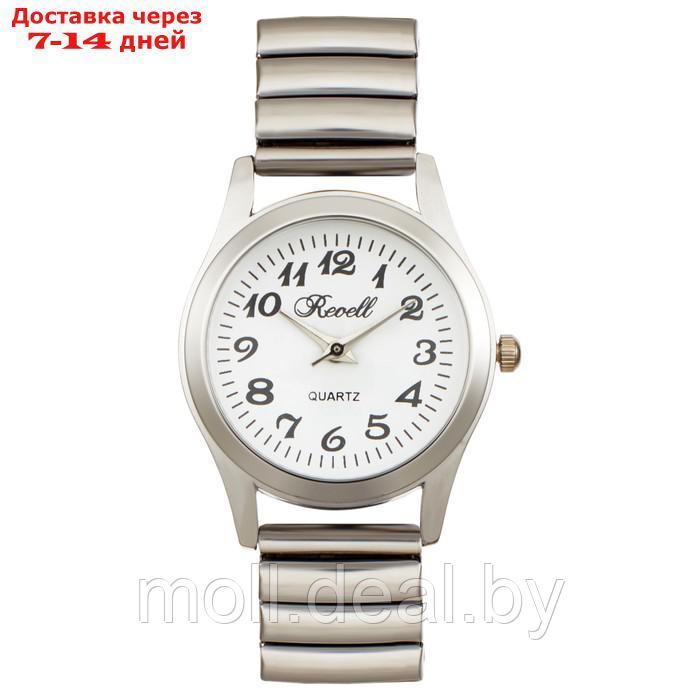 Часы наручные женские, d-2.8 см, ремешок металл, серебро