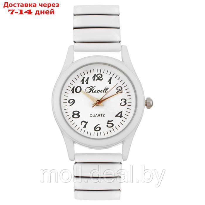 Часы наручные женские, d-2.8 см, ремешок металл, белые - фото 1 - id-p227092499