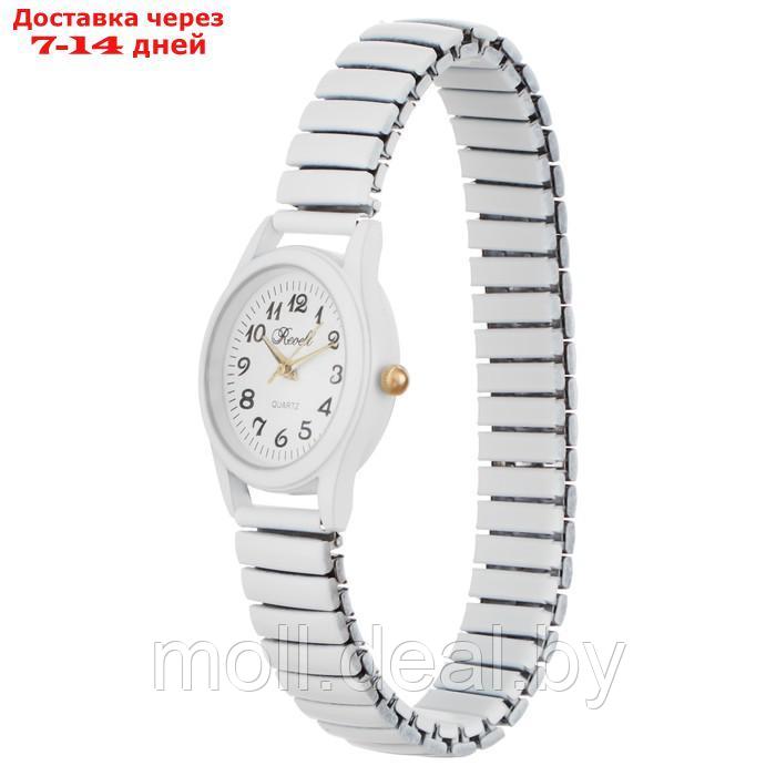 Часы наручные женские, d-2.8 см, ремешок металл, белые - фото 2 - id-p227092499