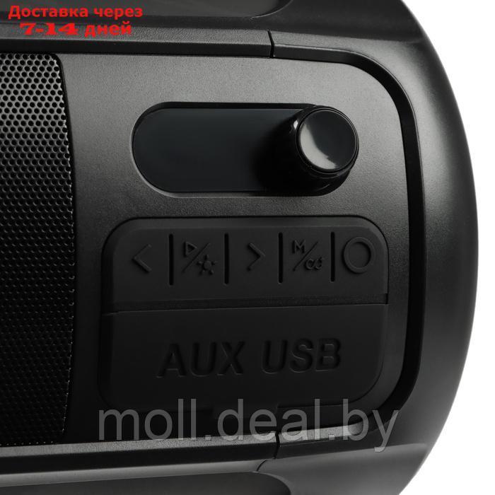 Портативная колонка Smartbuy RELAX, 20 Вт, 1800мАч, BT, microSD, USB, AUX, FM, RGB, черная - фото 6 - id-p227086526