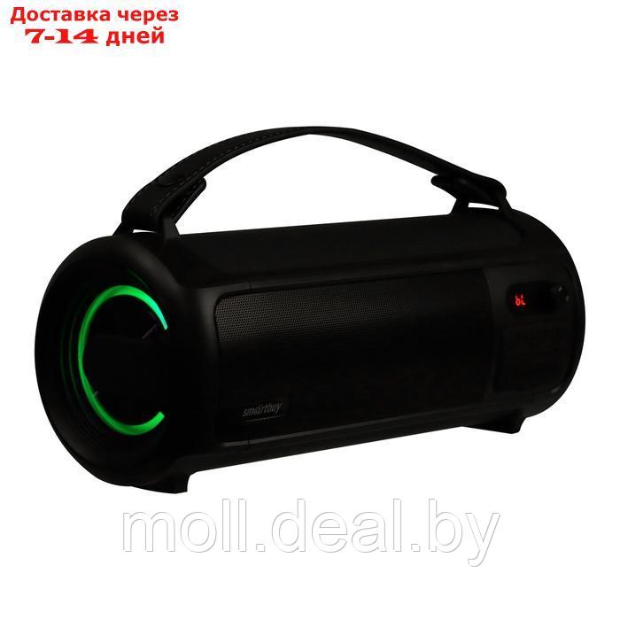 Портативная колонка Smartbuy RELAX, 20 Вт, 1800мАч, BT, microSD, USB, AUX, FM, RGB, черная - фото 8 - id-p227086526