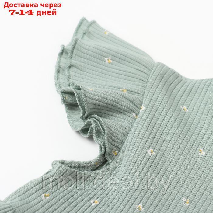 Комплект (платье и повязка) Крошка Я Olives, р. 62-68, оливковый - фото 3 - id-p227085535