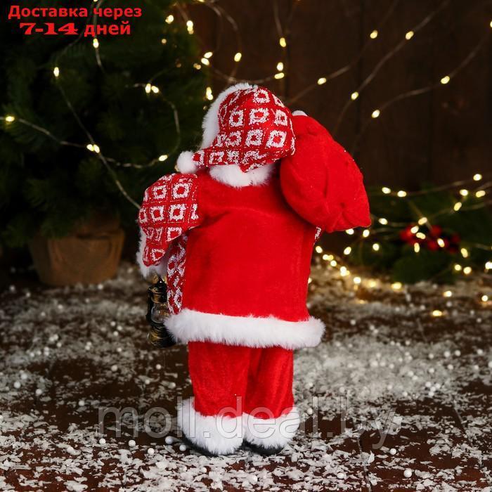 Дед Мороз "В костюме с орнаментом" 28 см, красный - фото 3 - id-p227102076