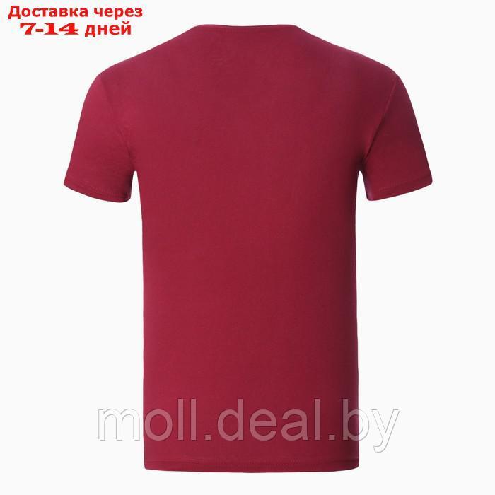 Футболка мужская, цвет бордовый, размер 56 - фото 8 - id-p226886330