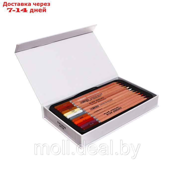 Карандаши акварельные 24 цвета картонной коробке заточенные GCP-24 - фото 3 - id-p227079575