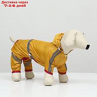 Комбинезон для собак, демисезонный, размер XL (ДС 31-33, ОГ 47-49, ОШ 35-37 см), жёлтый