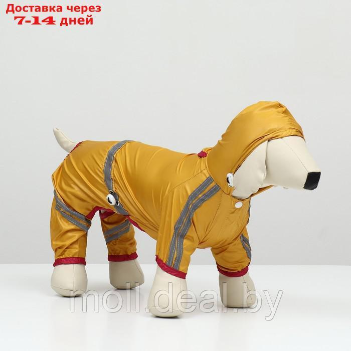 Комбинезон для собак, демисезонный, размер XL (ДС 31-33, ОГ 47-49, ОШ 35-37 см), жёлтый - фото 3 - id-p227108162