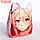 Рюкзак текстильный с ушками на заколках "Аниме", 27*10*23 см, розовый цвет, фото 3