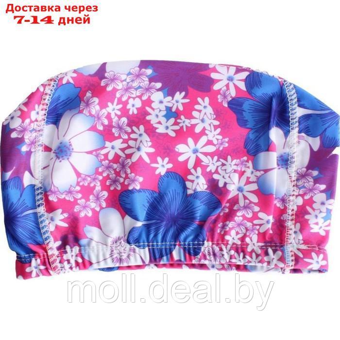 Шапочка для плавания Bradex, полиэстер, розово-синяя - фото 3 - id-p227074617