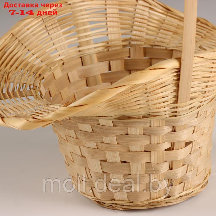 Корзина плетеная "Шляпа", D15x14/10xH33см, натуральный, бамбук - фото 2 - id-p227081568