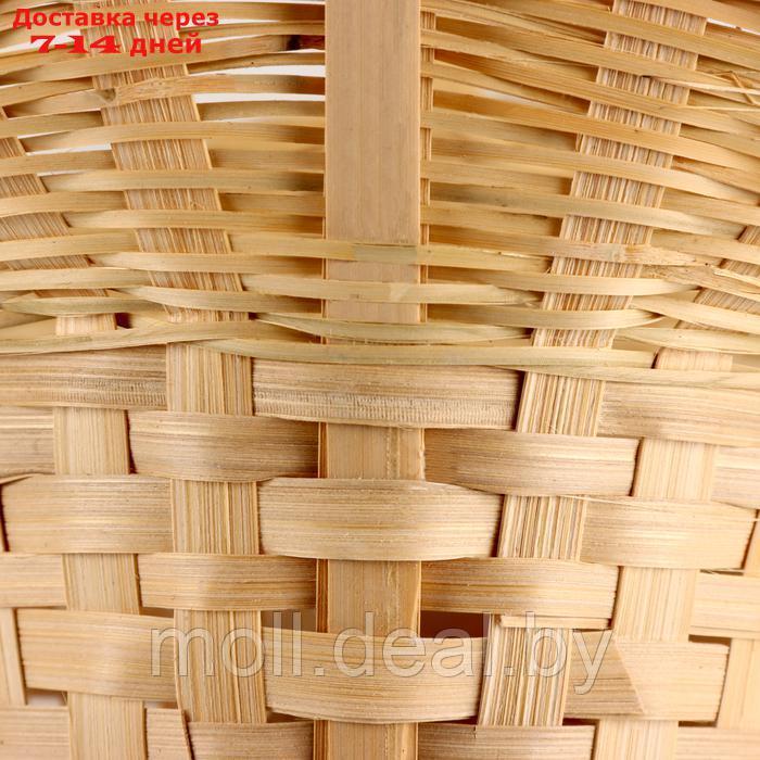 Корзина плетеная "Шляпа", D15x14/10xH33см, натуральный, бамбук - фото 4 - id-p227081568