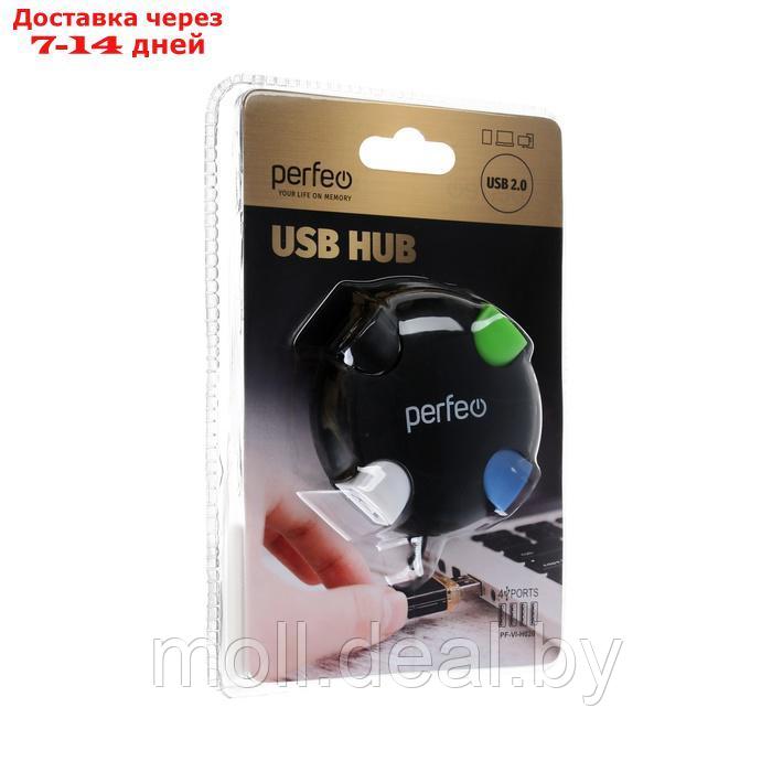 Разветвитель USB (Hub) Perfeo PF-VI-H020, 4 порта, USB 2.0, чёрный - фото 5 - id-p226885415