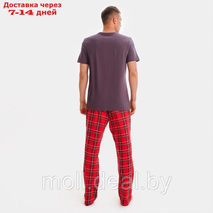 Пижама новогодняя мужская KAFTAN "Рок", цвет серый, размер 54 - фото 4 - id-p227099768