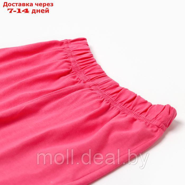 Комплект для девочки (футболка/шорты) "Бабочка", цвет розовый, рост 110-116 - фото 4 - id-p227083561