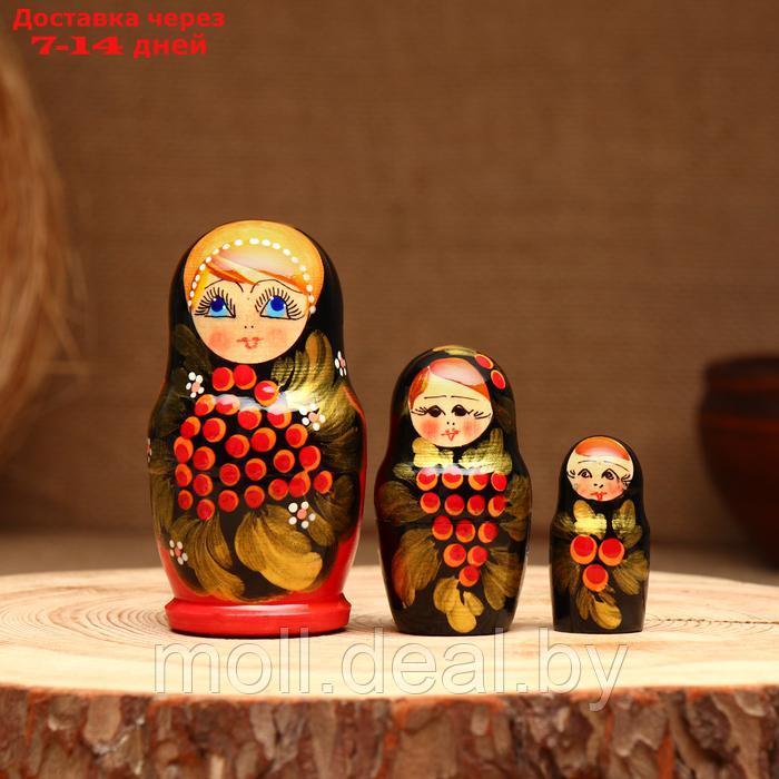 Матрёшка 3х-кукольная, "Людмила краса", 10-11 см - фото 1 - id-p227090526
