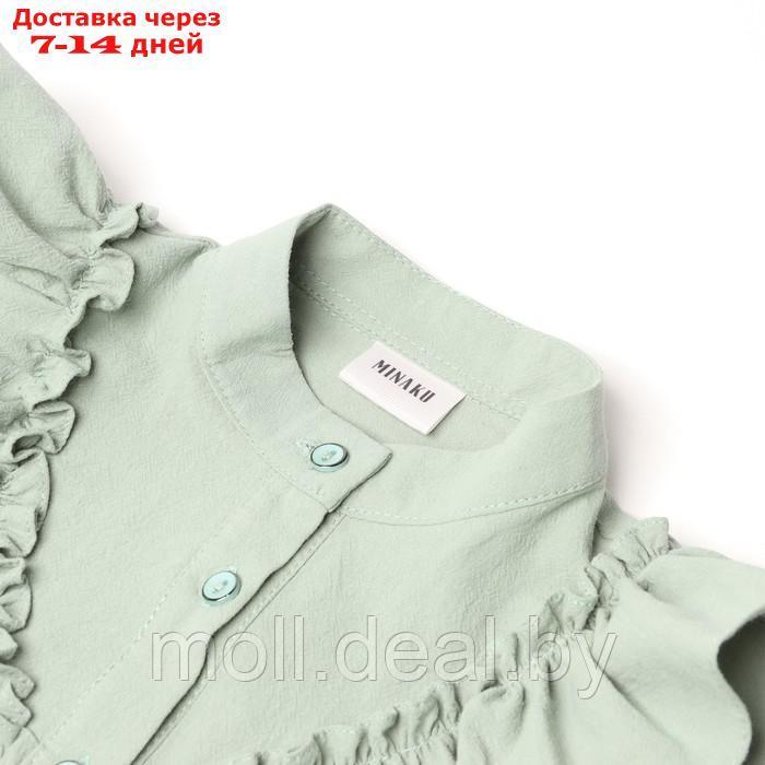 Блузка для девочки MINAKU цвет оливковый, рост 122 см - фото 7 - id-p227094850