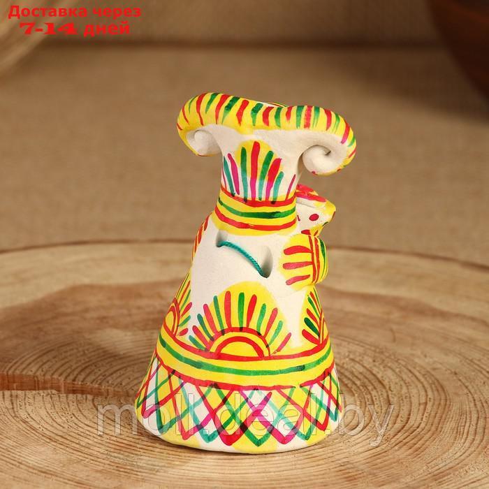 Филимоновская игрушка колокольчик "Баран", 10-12 см - фото 4 - id-p227075624