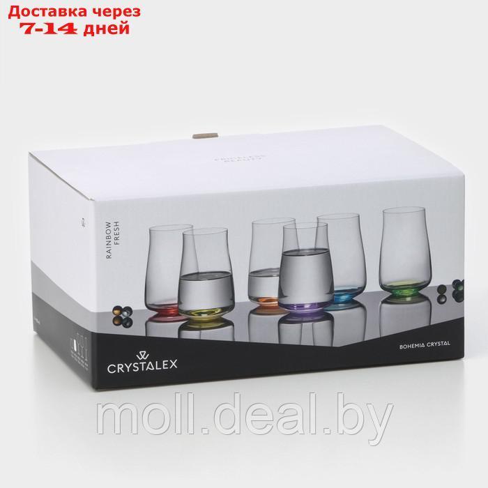 Набор стеклянных стаканов RAINBOW FRESH, 400 мл, декор, 6 штук - фото 6 - id-p226884456