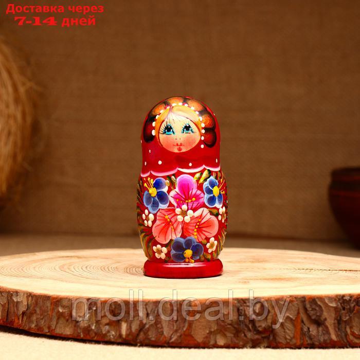 Матрёшка 5-кукольная "Наташа тюльпаны", 10-11 см - фото 3 - id-p227090533