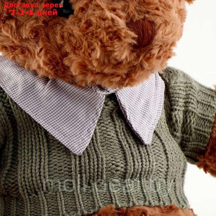 Мягкая игрушка "Медведь" в кофте, 50 см, цвет коричневый - фото 4 - id-p227091524