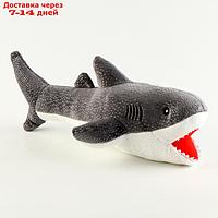 Мягкая игрушка "Акула", 35 см, цвет серый