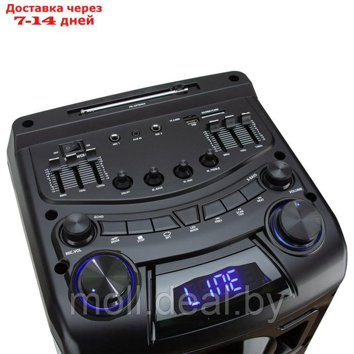 Портативная караоке система ELTRONIC CRAZY BOX (30-23), 240 Вт,AUX,USB,BT, подсветка,черная - фото 6 - id-p227086550