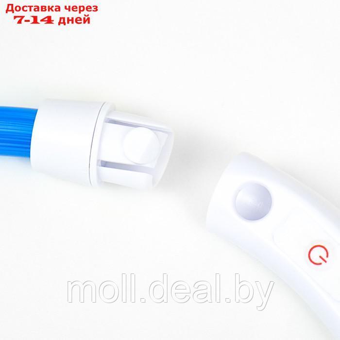 Ошейник - кольцо с подсветкой, зарядка от USB, до 70 см, 3 режима свечения, голубой - фото 9 - id-p226888315