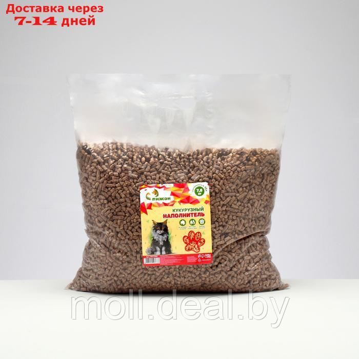 Наполнитель кукурузный гранула "Пижон" , 7,5 кг впитываемость до 15 л - фото 3 - id-p226888318