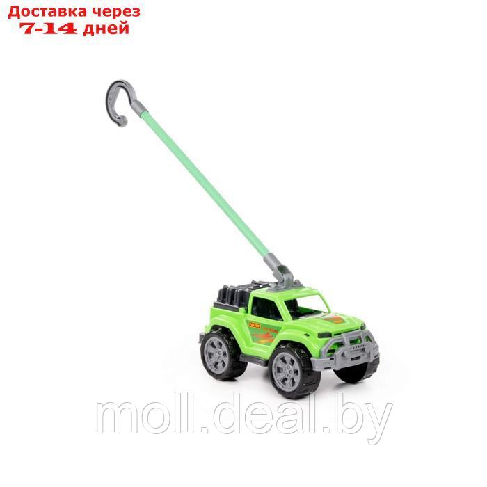 Автомобиль-каталка "Легионер", с ручкой, цвет зелёный - фото 5 - id-p227093554