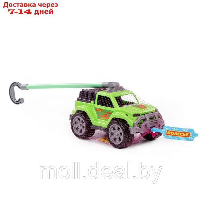 Автомобиль-каталка "Легионер", с ручкой, цвет зелёный - фото 6 - id-p227093554