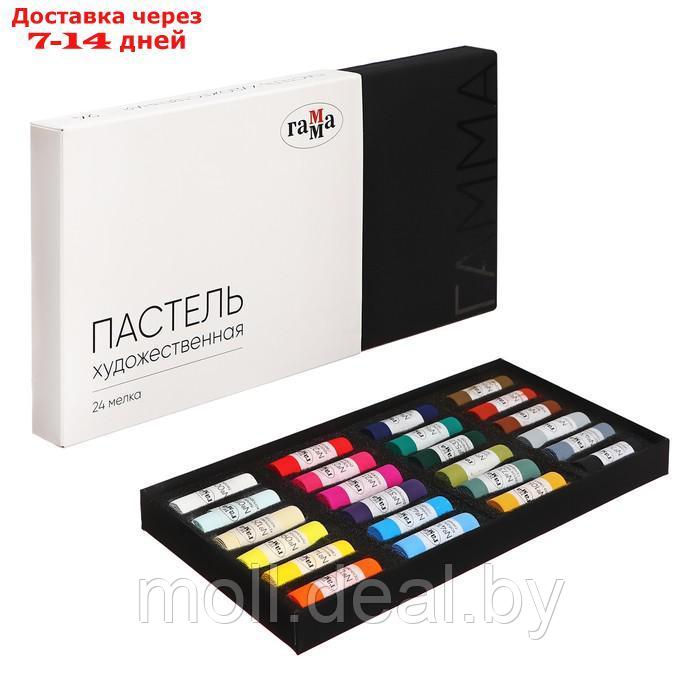 Пастель сухая набор 24 цвета "Гамма", D-15 мм/L-48 мм, в картонной коробке - фото 1 - id-p227079604