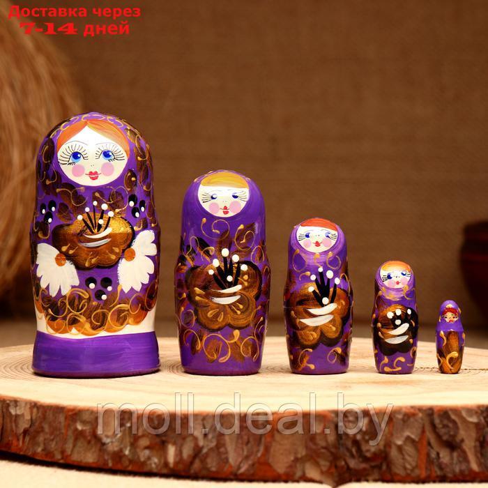 Матрёшка 5-кукольная "Лолита ромашки", 10-11 см - фото 1 - id-p227090541