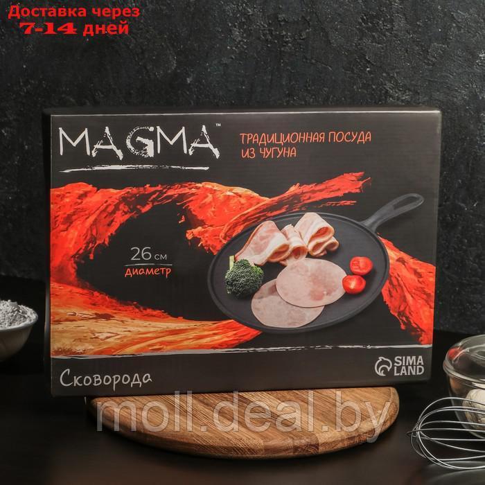 Сковорода блинная чугунная Magma "Традиция", 26×1,5 см, с деревянной лопаткой - фото 6 - id-p227104228