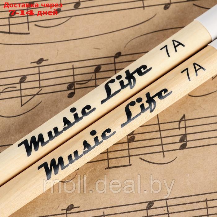 Барабанные палочки Music Life, 7А, клен, белые - фото 2 - id-p227108191