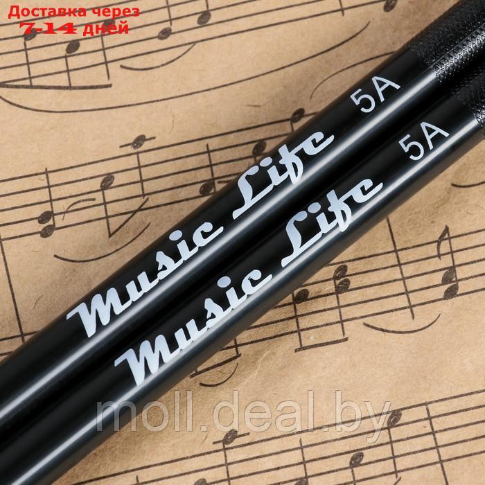 Барабанные палочки Music Life, 5A, нейлон, черные - фото 2 - id-p227108192