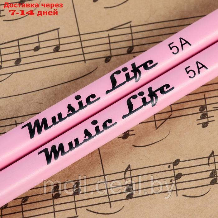 Барабанные палочки Music Life, 5А, клён, розовые - фото 2 - id-p227108193