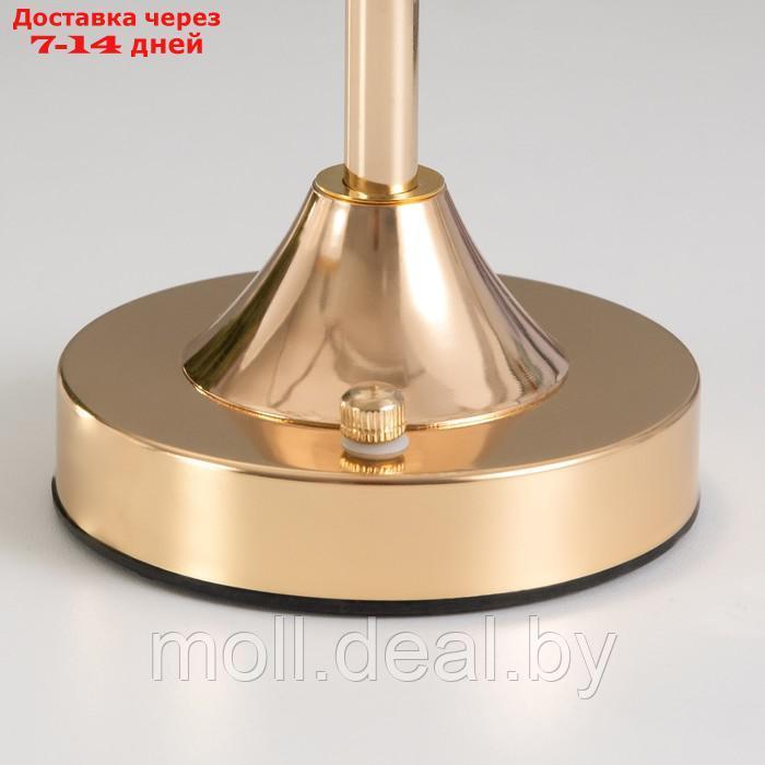 Настольная лампа сенсорная "Бианка" LED 10Вт АКБ золото 15х15х33 см - фото 8 - id-p227077615