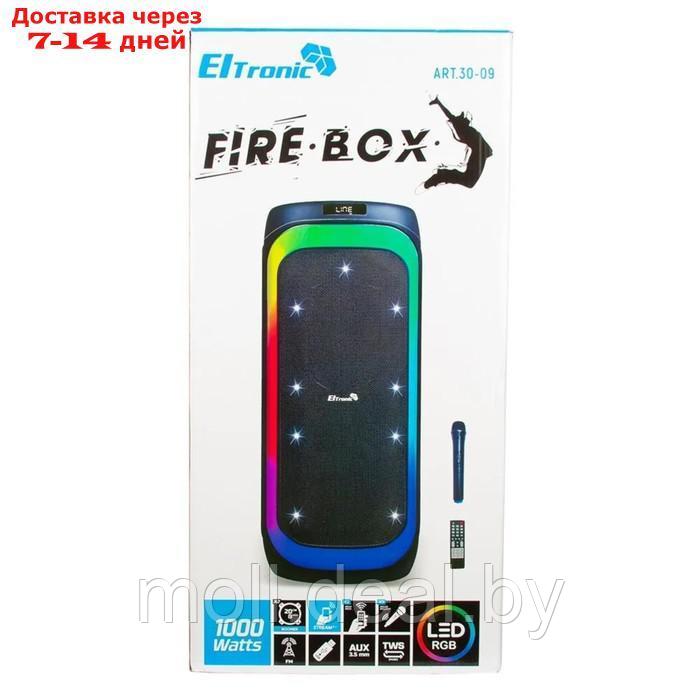 Портативная караоке система ELTRONIC FIRE BOX 1000 (30-09), 100 Вт, TWS, AUX, USB,BT,черная - фото 2 - id-p227086558