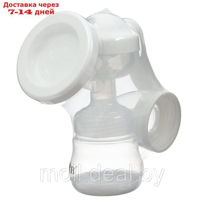 Молокоотсос ручной с бутылкой ШГ, 150мл, цвет белый - фото 2 - id-p227087553