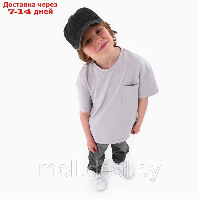 Кепка детская джинса, цвет серый р-р 52-54 5-7 лет - фото 9 - id-p227087557