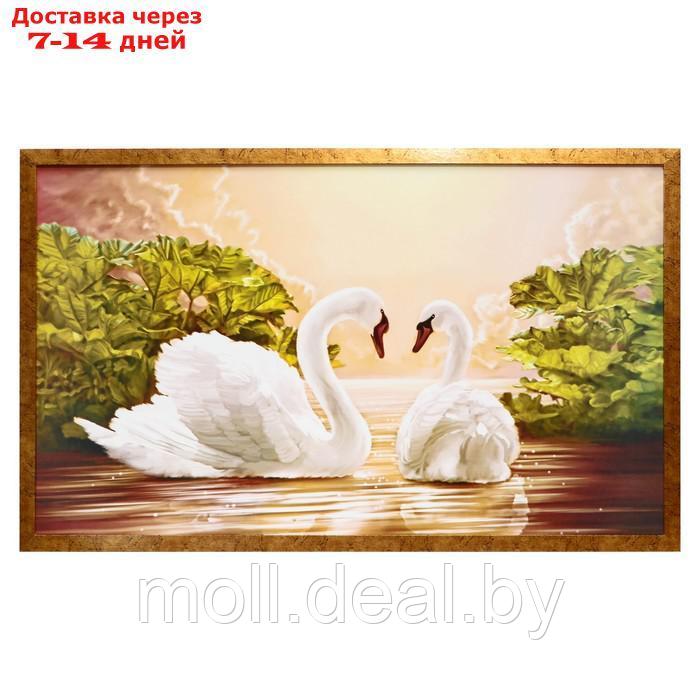 Картина "Сказочны лебеди" 64х104 см - фото 1 - id-p227099843