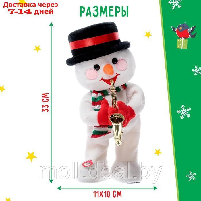 Интерактивная игрушка "С Новым годом", звук, танцует, снеговик - фото 6 - id-p227121429