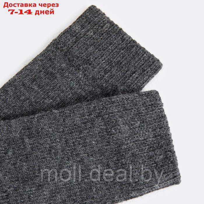 Носки мужские шерстяные, цвет темно-серый меланж, размер 29-31 - фото 2 - id-p226885437