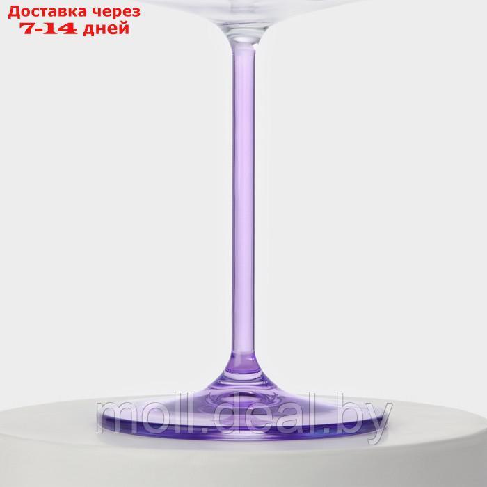 Набор стеклянных бокалов для вина RAINBOW FRESH, 600 мл, декор, 6 шт - фото 3 - id-p226884468
