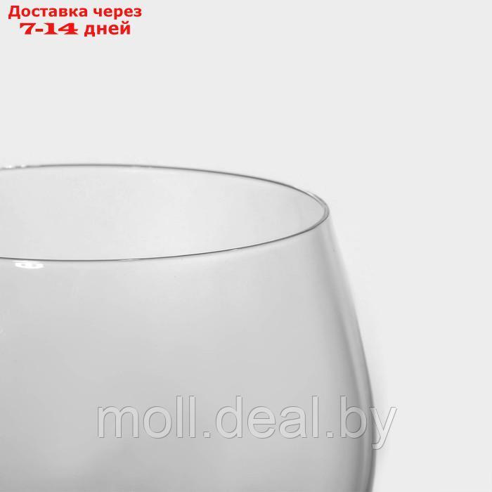 Набор стеклянных бокалов для вина "Пион", 350 мл, 6 шт - фото 5 - id-p226884470